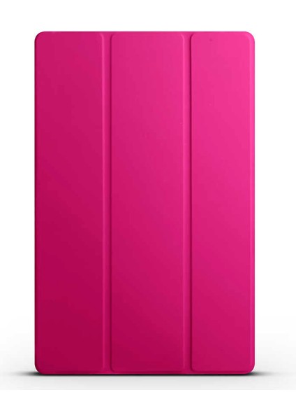 Samsung Galaxy Tab S8 Ultra SM-X900 Uyumlu Zore Smart Cover Standlı 1-1 Kılıf-Pembe