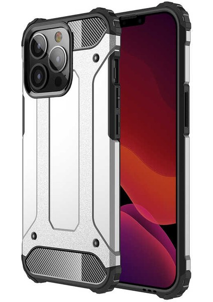 Apple iPhone 13 Pro Max Kılıf Ardx Crash Silikon Kapak-Gri