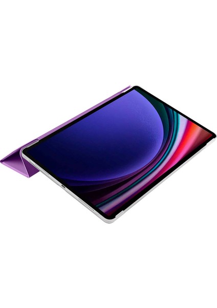 Samsung Galaxy Tab S9 Fe Uyumlu Zore Smart Cover Standlı 1-1 Kılıf-Mavi