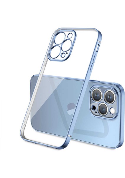 Apple iPhone 12 Pro Kılıf Ardx Gbox Kapak-Mavi Açık