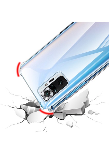 Xiaomi Redmi Note 10 Pro Kılıf Ardx Nitro Anti Shock Silikon-Renksiz