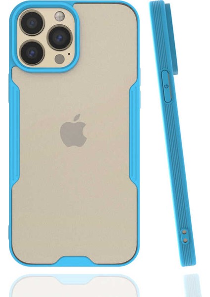 Apple iPhone 13 Pro Max Kılıf Ardx Parfe Kapak-Mavi