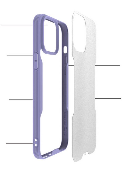 Apple iPhone 13 Pro Max Kılıf Ardx Parfe Kapak-Mavi