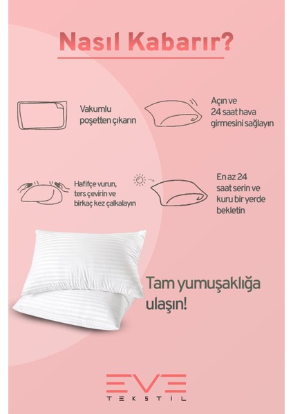 10 Adet Çizgili Saten Fermuarlı Antialerjik Yıkanabilir Silikon Elyaf Yüksek Dolgulu Yastık 900 gr indirimleri