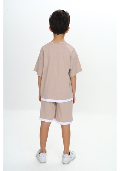 Erkek Çocuk Yazı Armalı Şortlu Takım fırsatları