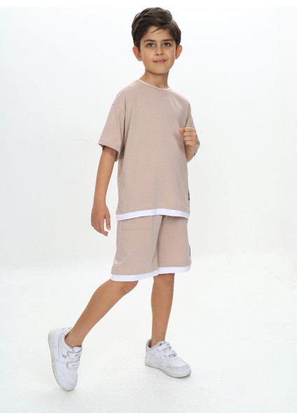 Erkek Çocuk Yazı Armalı Şortlu Takım indirimleri