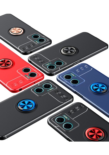 Xiaomi Redmi Note 11E Kılıf Ardx Ravel Silikon Kapak-Siyah-Mavi indirimleri