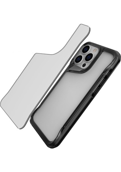 Apple iPhone 15 Pro Max Kılıf Ardx T-Max Kapak-Koyu Gri