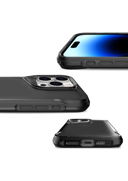 Apple iPhone 15 Pro Max Kılıf Ardx T-Max Kapak-Koyu Gri