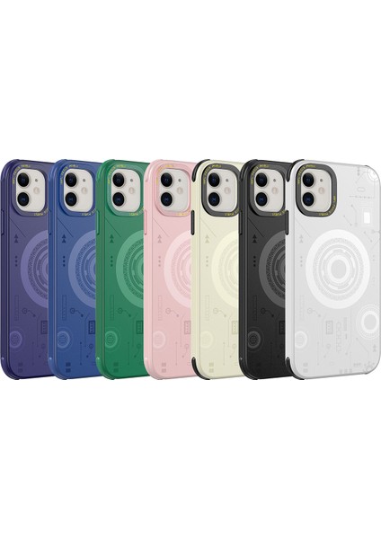 Apple iPhone 11 Kılıf Ardx Wireless Şarj Özellikli Desenli Hot Kapak-Rose Gold