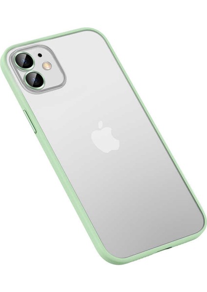 Apple iPhone 12 Kılıf Ardx Retro Kapak-Yeşil