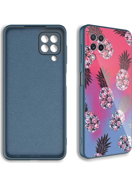 Samsung Galaxy M12 Kılıf Kamera Korumalı Desenli Sert Silikon Ardx Epoksi Kapak-No5