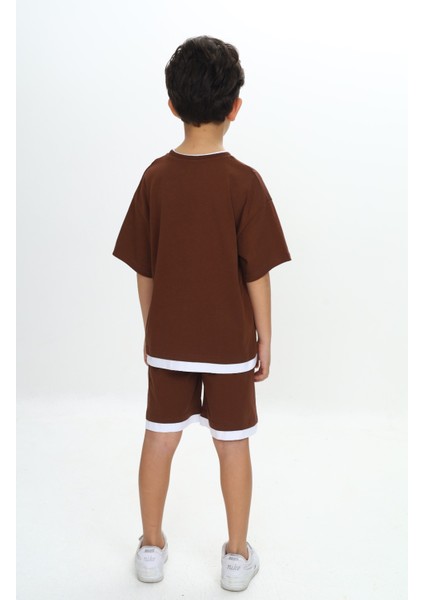 Erkek Çocuk Yazı Armalı Şortlu Takım indirimleri