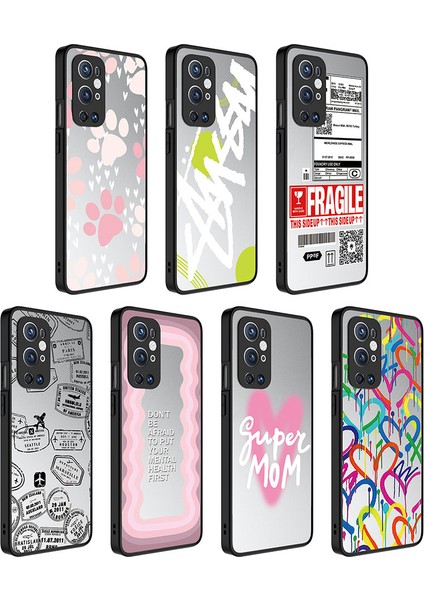 One Plus 9 Pro Kılıf Aynalı Desenli Kamera Korumalı Parlak Ardx Mirror Kapak-Pati