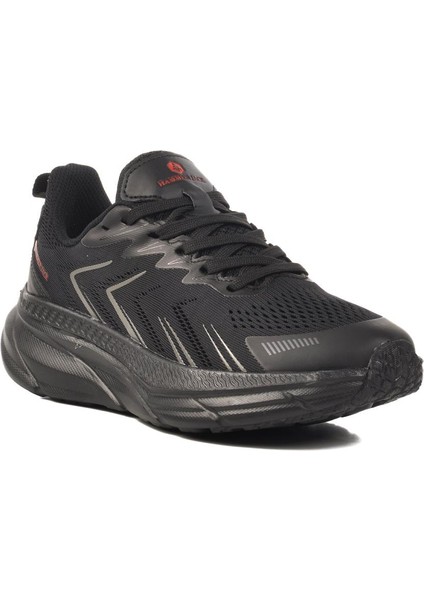 Siyah Kırmızı Fileli Hafif Unisex Spor Ayakkabı Moscato 101 25068 G