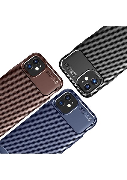 Apple iPhone 12 Mini Uyumlu Ardx Negro Silikon Kapak-Kahverengi