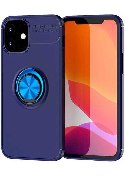 Apple iPhone 12 Mini Uyumlu Ardx Ravel Silikon Kapak-Mavi