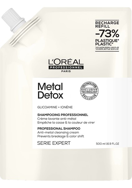 Metal Detox Işlem Görmüş ve Yıpranmış Saçlar Için Metal Karşıtı Arındırıcı Refill Şampuan