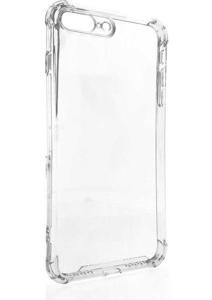 Apple iPhone 8 Plus Uyumlu Ardx Kamera Korumalı Nitro Anti Shock Silikon-Renksiz