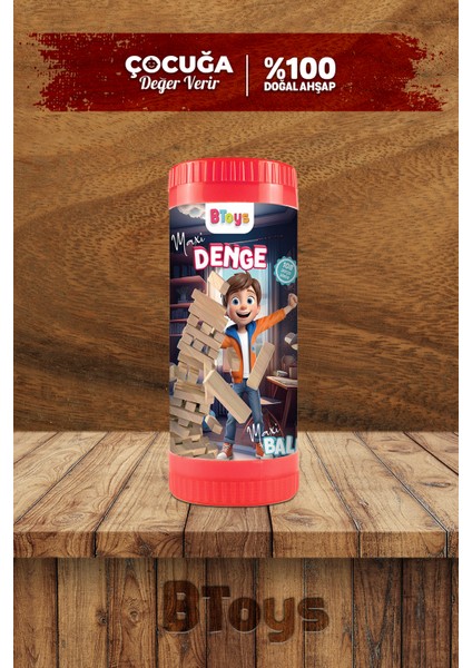 Jenga - Denge Oyunu - Ahşap Zeka Ve Strateji Oyunu