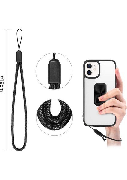 Apple iPhone 12 Kılıf Ardx V-Bax Kapak-Siyah