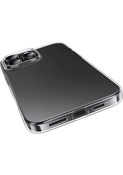 Apple iPhone 16 Pro Kılıf Ardx Süper Silikon Kapak-Şeffaf