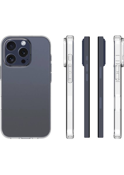 Apple iPhone 16 Pro Kılıf Ardx Süper Silikon Kapak-Şeffaf