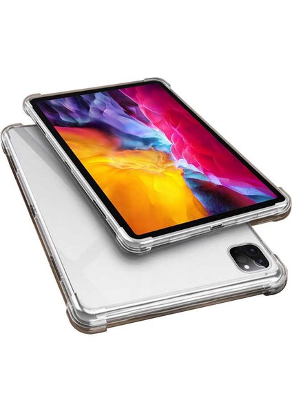 Apple iPad Pro 12.9 2022 M2. Nesil Uyumlu Uyumlu Zore Tablet Nitro Anti Shock Silikon Kapak-Renksiz
