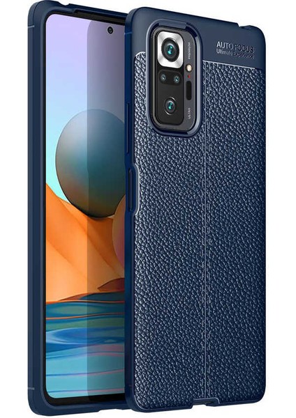 Xiaomi Redmi Note 10 Pro Kılıf Ardx Niss Silikon Kapak-Lacivert