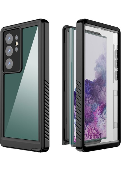 Samsung Galaxy S23 Ultra Kılıf 1-1 Su Geçirmez Kılıf-Siyah