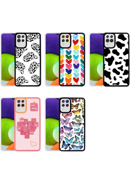 Galaxy M32 Kılıf Ardx M-Fit Desenli Kapak-Cow No1