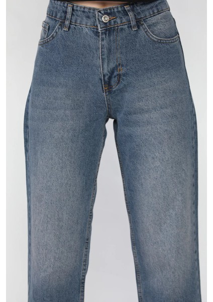 Kadın Kesik Paça Mom Jean Kot Pantolon P-00016348 modelleri