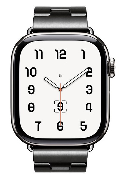 Apple Watch 7 45MM Zore KRD-125 Metal Kordon Strap Kayış-Siyah