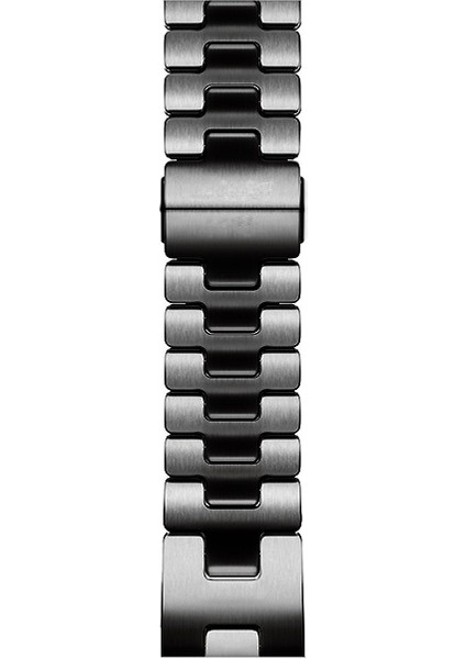Apple Watch 7 45MM Zore KRD-125 Metal Kordon Strap Kayış-Siyah