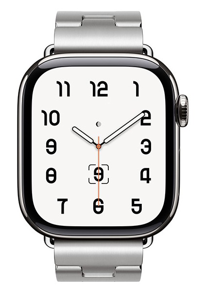 Apple Watch 7 45MM Zore KRD-125 Metal Kordon Strap Kayış-Siyah
