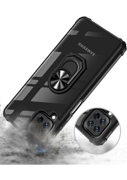 Samsung Galaxy A22 4g Kılıf Ardx Mola Kapak-Siyah