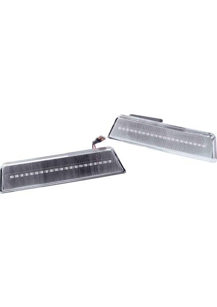 Araba Ön LED Yan Çamurluk Reflektör Işaretleyici Lambası Park Uyarı Işığı Dodge Challenger 2007-2014 Için Şeffaf (Yurt Dışından)