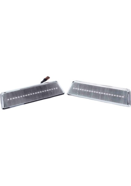 Araba Ön LED Yan Çamurluk Reflektör Işaretleyici Lambası Park Uyarı Işığı Dodge Challenger 2007-2014 Için Şeffaf (Yurt Dışından)