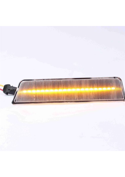 Araba Ön LED Yan Çamurluk Reflektör Işaretleyici Lambası Park Uyarı Işığı Dodge Challenger 2007-2014 Için Şeffaf (Yurt Dışından)