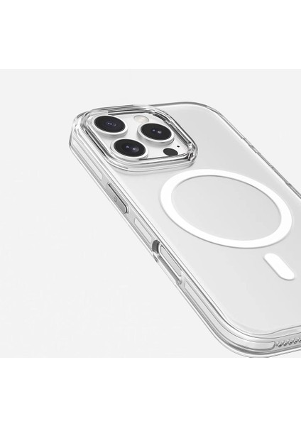 Apple iPhone 16 Pro Kılıf Magsafe Şarj Özellikli Kamera Korumalı Ardx Kripto Kapak-Şeffaf