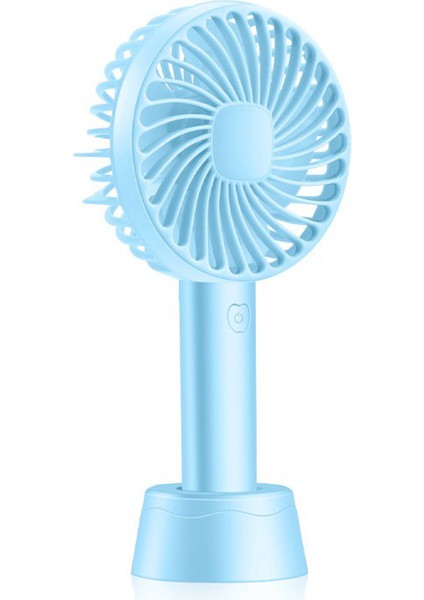 Taşınabilir Mini Fan 3 Hız 1200MAH USB Şarj Edilebilir Mavi (Yurt Dışından)