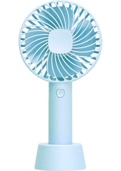 Taşınabilir Mini Fan 3 Hız 1200MAH USB Şarj Edilebilir Mavi (Yurt Dışından)