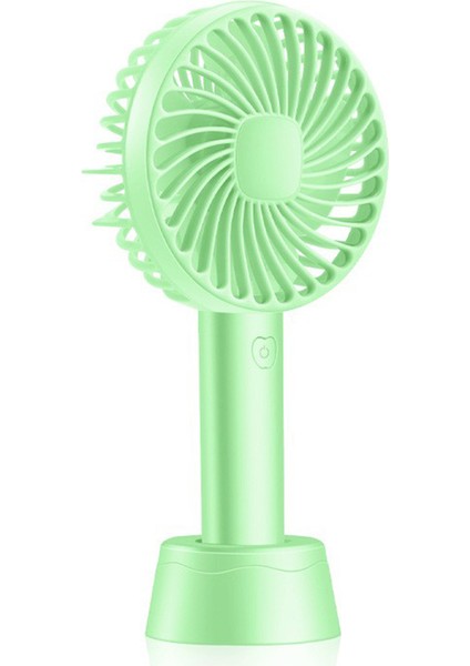 Taşınabilir Mini Fan 3 Hız 1200MAH USB Şarj Edilebilir Yeşil (Yurt Dışından)