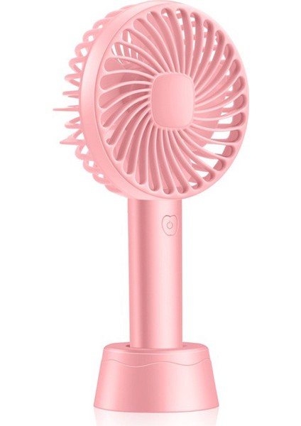 Taşınabilir Mini Fan 3 Hızlı 1200MAH Şarj Edilebilir Pembe (Yurt Dışından)