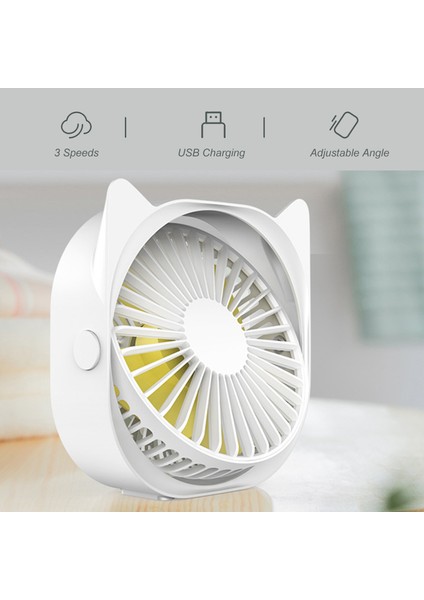 Mini Masa Fanı 3 Hızlı 360 Derece Dönüşlü (Yurt Dışından) indirimleri