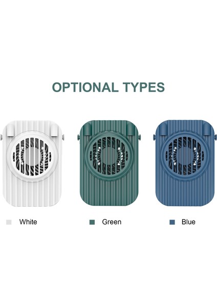 DC5V 3W Mini Boyun Fanı Ayarlanabilir Hızı Şarj Edilebilir Pil (Yurt Dışından)