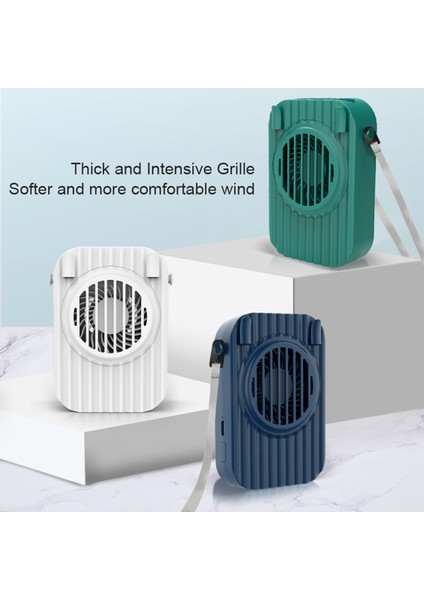 DC5V 3W Mini Boyun Fanı Ayarlanabilir Hızı Şarj Edilebilir Pil (Yurt Dışından)