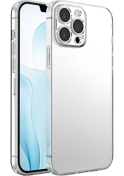 Apple iPhone 13 Pro Kılıf Ardx Kamera Korumalı Süper Silikon Kapak-Renksiz
