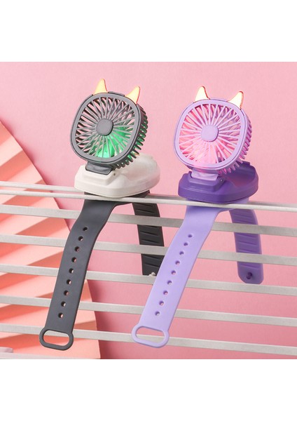 Elektrikli Taşınabilir Mini Saat Fanı USB Şarjlı 3 Hızlı (Yurt Dışından) fırsatları