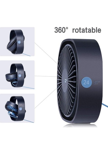Küçük USB Tayfunlu 3 Hızlı 360° Döner Hava Dolaşım Fanı (Yurt Dışından) modelleri